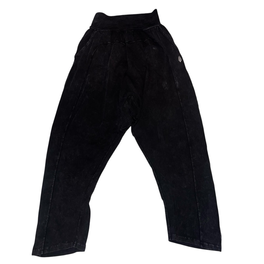 NWOT🎉 RARE! FP Movement Free People Hot Shot Harem Pants Black Large Athleisure - Picture 3 of 11
